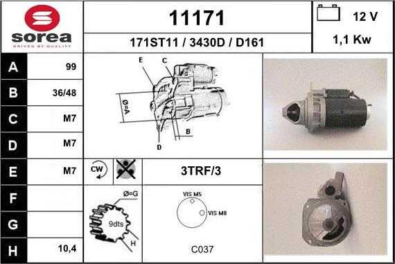 EAI 11171 - Starteris autospares.lv