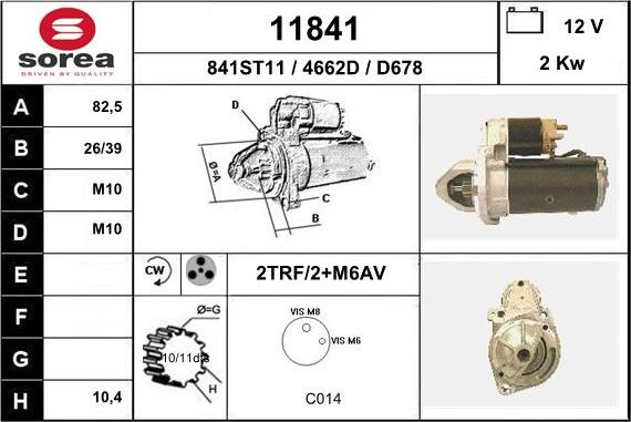 EAI 11841 - Starter www.autospares.lv