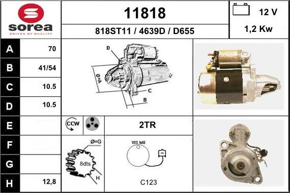 EAI 11818 - Starteris autospares.lv