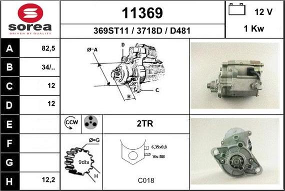 EAI 11369 - Starteris autospares.lv