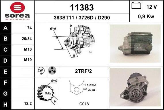 EAI 11383 - Starteris autospares.lv