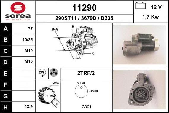 EAI 11290 - Starter www.autospares.lv