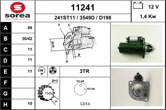 EAI 11241 - Starter www.autospares.lv