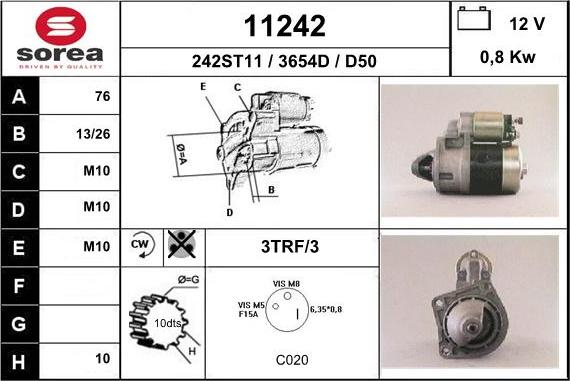 EAI 11242 - Starteris autospares.lv