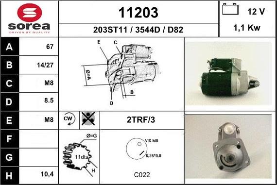 EAI 11203 - Starteris autospares.lv