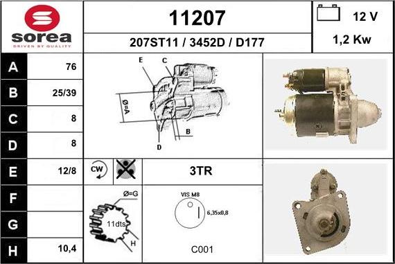 EAI 11207 - Starteris autospares.lv