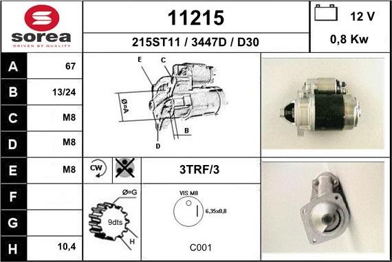 EAI 11215 - Starteris autospares.lv