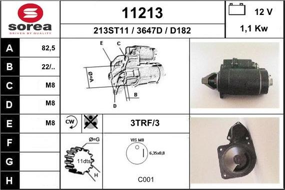 EAI 11213 - Стартер www.autospares.lv