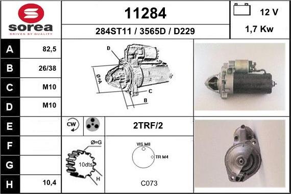 EAI 11284 - Starter www.autospares.lv