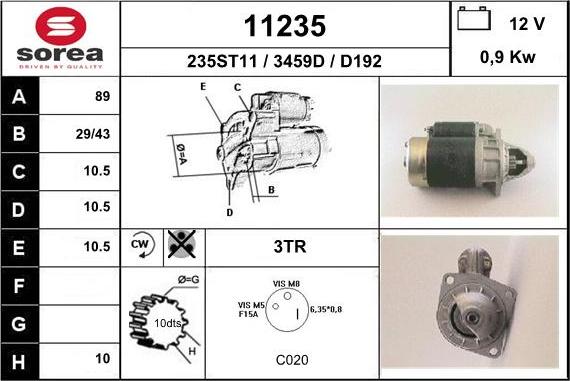 EAI 11235 - Starter www.autospares.lv