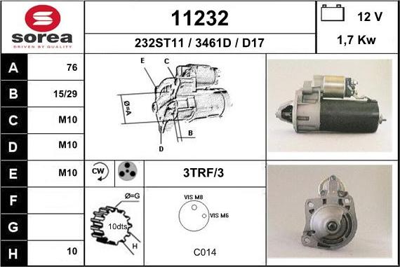 EAI 11232 - Starter www.autospares.lv