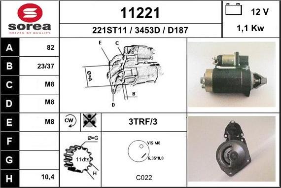 EAI 11221 - Starteris autospares.lv