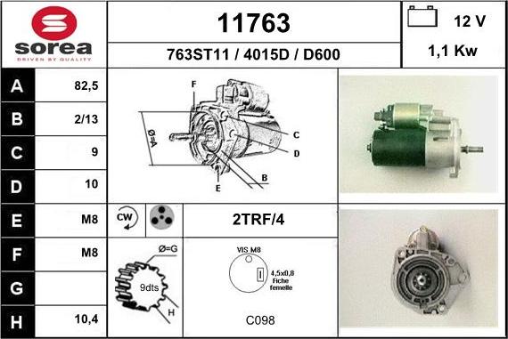 EAI 11763 - Starteris autospares.lv