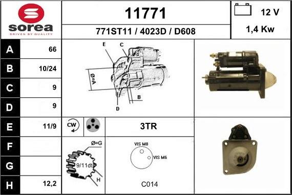 EAI 11771 - Starteris autospares.lv