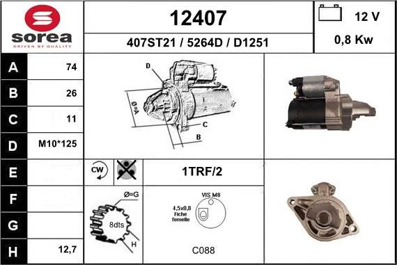 EAI 12407 - Starter www.autospares.lv