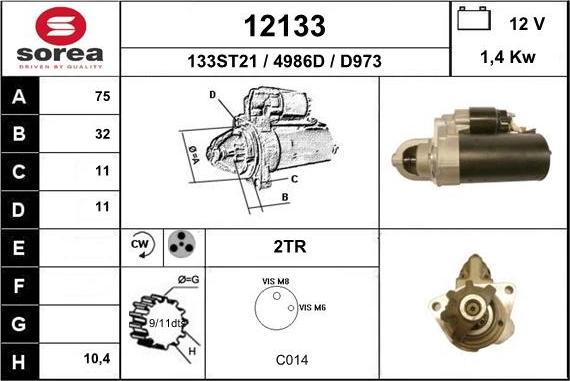 EAI 12133 - Starter www.autospares.lv