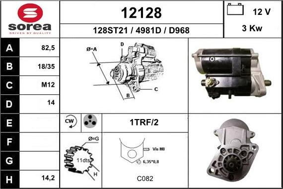 EAI 12128 - Starteris www.autospares.lv