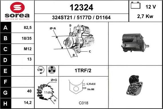 EAI 12324 - Starter www.autospares.lv