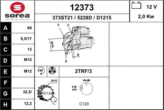 EAI 12373 - Starteris autospares.lv