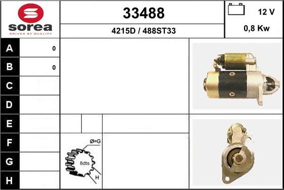 EAI 33488 - Starteris www.autospares.lv