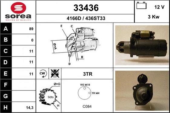 EAI 33436 - Starter www.autospares.lv