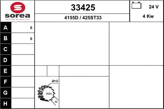 EAI 33425 - Starter www.autospares.lv