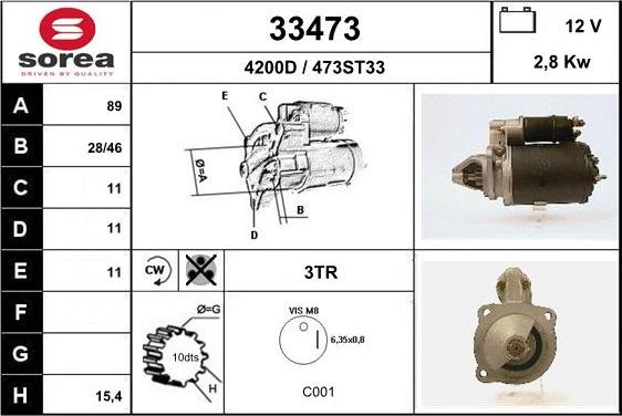 EAI 33473 - Starteris autospares.lv