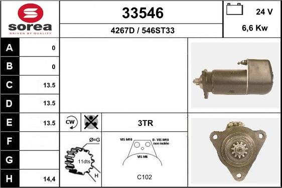 EAI 33546 - Starter www.autospares.lv