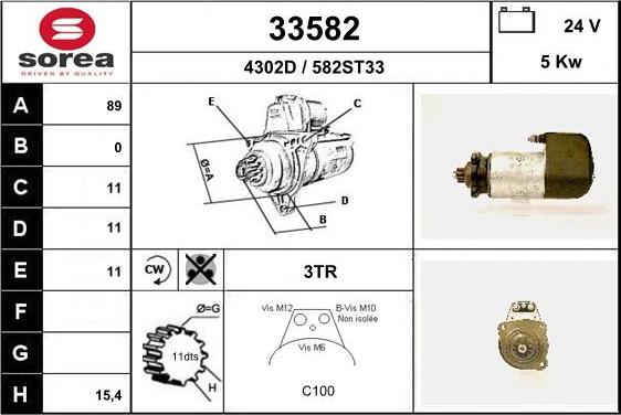 EAI 33582 - Starteris autospares.lv