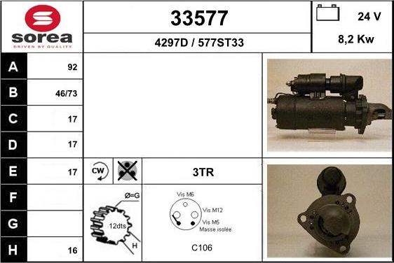 EAI 33577 - Starteris autospares.lv