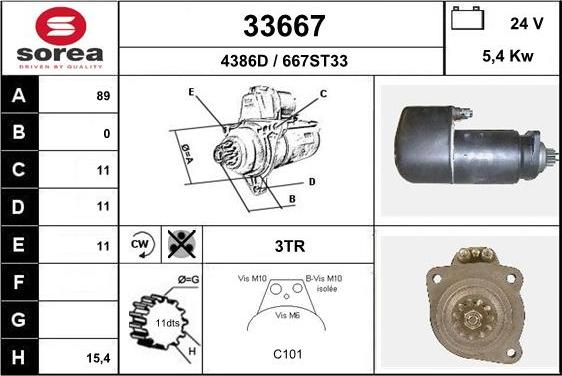 EAI 33667 - Starteris autospares.lv