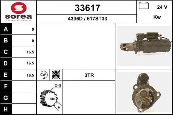 EAI 33617 - Starteris autospares.lv