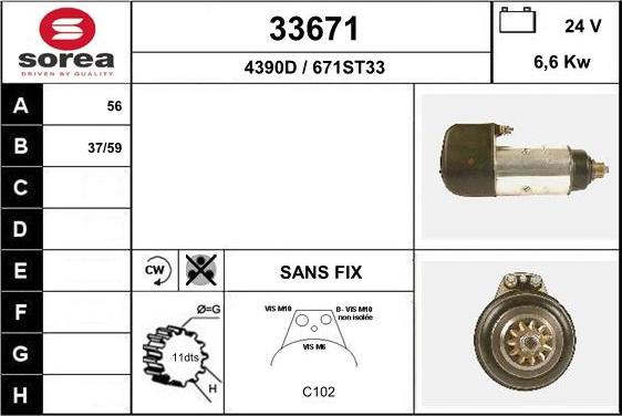 EAI 33671 - Starteris autospares.lv