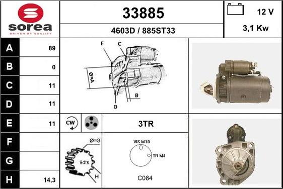 EAI 33885 - Starteris autospares.lv