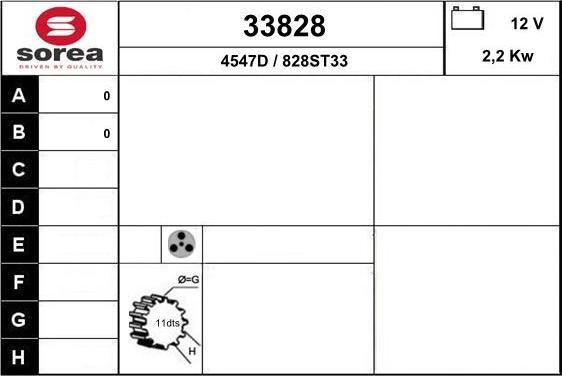 EAI 33828 - Starteris autospares.lv