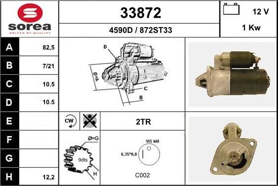 EAI 33872 - Starter www.autospares.lv