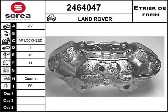 EAI 2464047 - Bremžu suports www.autospares.lv