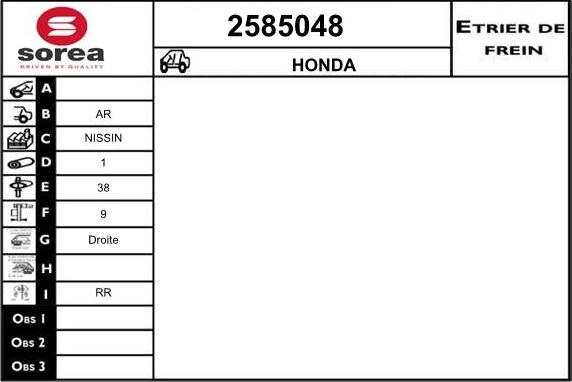 EAI 2585048 - Brake Caliper www.autospares.lv