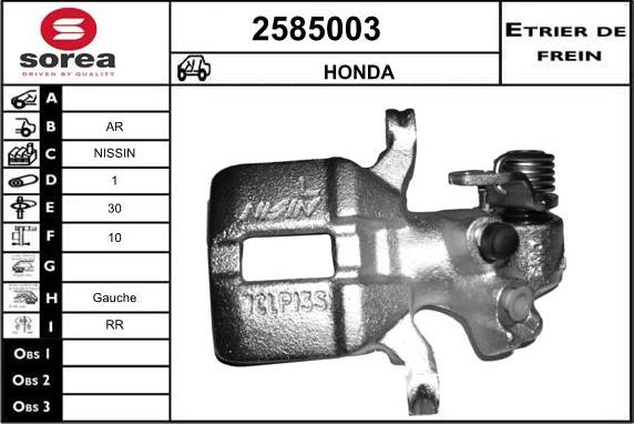 EAI 2585003 - Brake Caliper www.autospares.lv