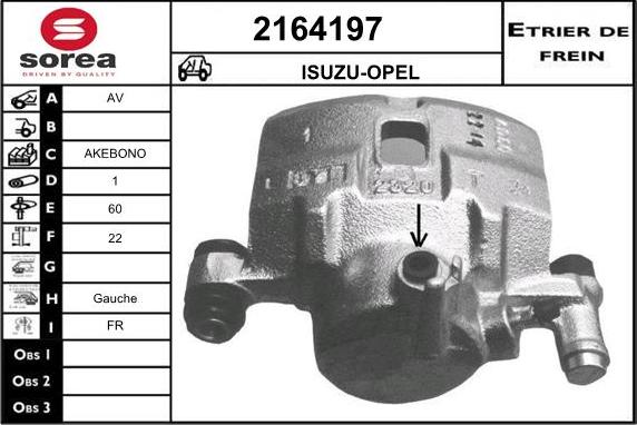 EAI 2164197 - Bremžu suports autospares.lv