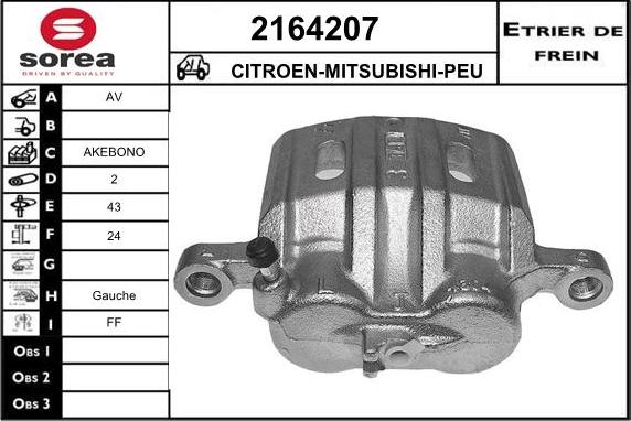 EAI 2164207 - Bremžu suports autospares.lv