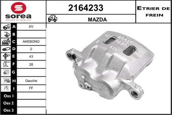 EAI 2164233 - Brake Caliper www.autospares.lv