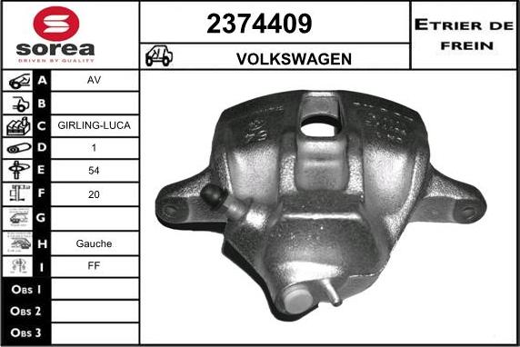 EAI 2374409 - Bremžu suports autospares.lv