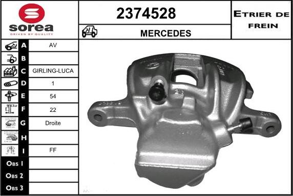 EAI 2374528 - Brake Caliper www.autospares.lv