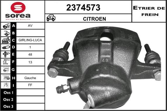 EAI 2374573 - Bremžu suports autospares.lv