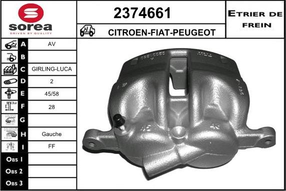 EAI 2374661 - Brake Caliper www.autospares.lv