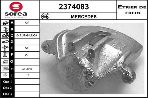 EAI 2374083 - Brake Caliper www.autospares.lv