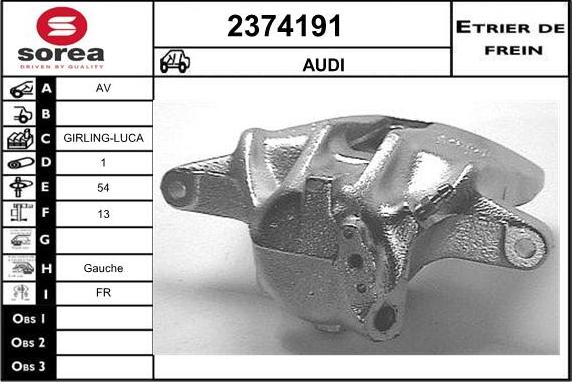 EAI 2374191 - Brake Caliper www.autospares.lv