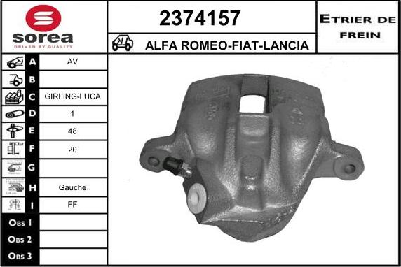 EAI 2374157 - Bremžu suports autospares.lv