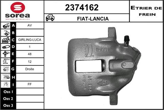 EAI 2374162 - Bremžu suports autospares.lv